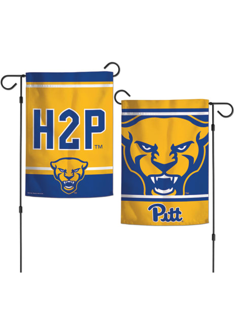 Yellow Pitt Panthers 12x18 inch 2 Sided Garden Flag