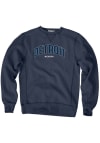 Main image for Detroit Mens Navy Blue Wordmark Long Sleeve Crew Sweatshirt