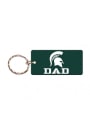Michigan State Spartans Dad Keychain