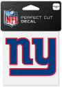 New York Giants 4x4 inch Perfect Cut Auto Decal - Blue