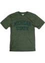 Michigan State Spartans Arch Team Name Fashion T Shirt - Green
