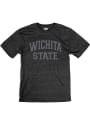 Wichita State Shockers Arch Team Name Fashion T Shirt - Black