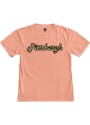 Pittsburgh Womens Pink Cheeta Wordmark Short Sleeve T Shirt