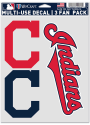Cleveland Indians Triple Pack Auto Decal - Red
