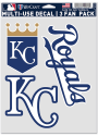 Kansas City Royals Triple Pack Auto Decal - Blue