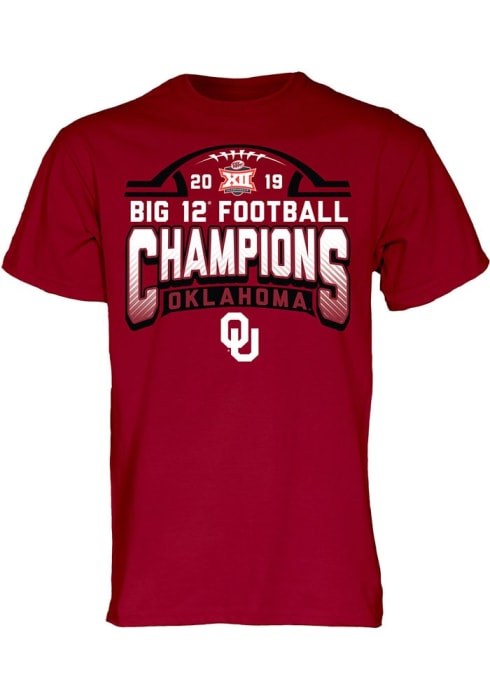 Sooners 2019 Big 12 Football Conference Champions Short Sleeve T Shirt