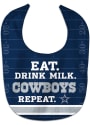 Dallas Cowboys Baby Eat Drink Milk Bib - Blue