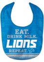Detroit Lions Baby Eat Drink Milk Bib - Blue