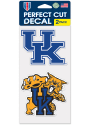 Kentucky Wildcats 4x4 2 Pack Auto Decal - Blue