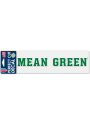 North Texas Mean Green 3x10 Perfect Cut Auto Decal - Green
