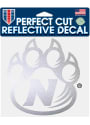 Northwest Missouri State Bearcats 6x6 Reflective Auto Decal - Silver