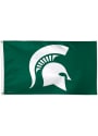 Michigan State Spartans 3x5 ft Deluxe Green Silk Screen Grommet Flag