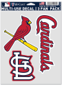 St Louis Cardinals Triple Pack Auto Decal - Red