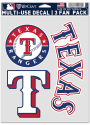 Texas Rangers Triple Pack Auto Decal - Blue