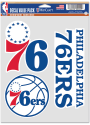 Philadelphia 76ers Triple Pack Auto Decal - Blue