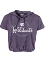 K-State Wildcats Womens Clear Coat Hood T-Shirt - Purple