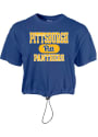 Pitt Panthers Womens Wind Swept Toggle Bottom T-Shirt - Blue
