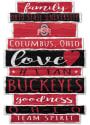 Ohio State Buckeyes Team Words 11X17 Sign