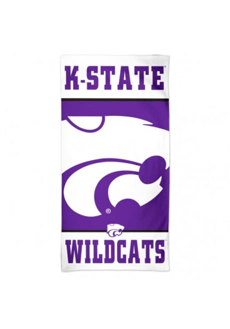 Purple K-State Wildcats 30x60 Plush Beach Towel
