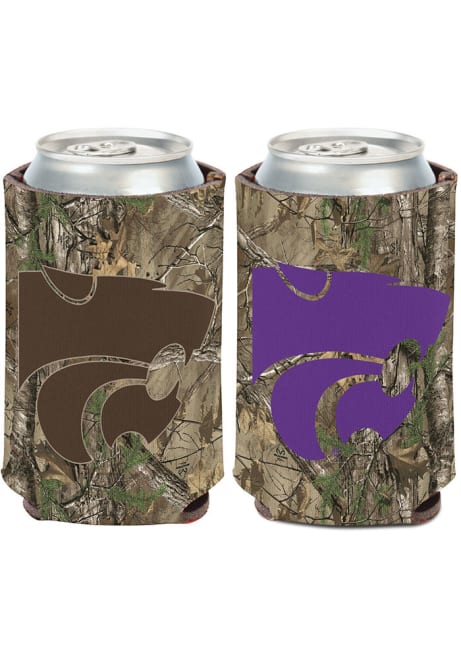 Green K-State Wildcats 12oz Can Coolie
