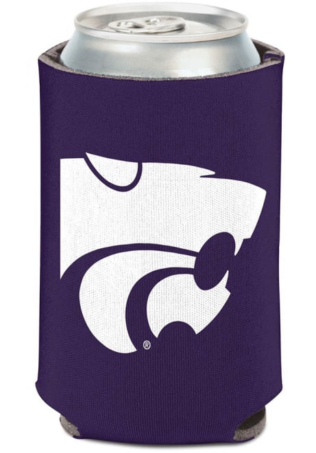 Purple K-State Wildcats 12oz Primary Logo Can Coolie