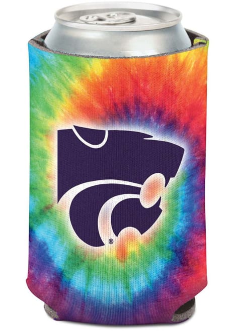 Purple K-State Wildcats 12oz Tie Dye Can Coolie