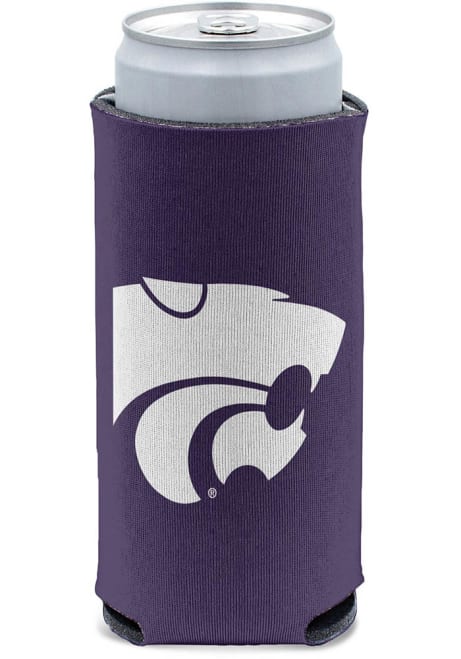 Purple K-State Wildcats 12oz Slim Coolie