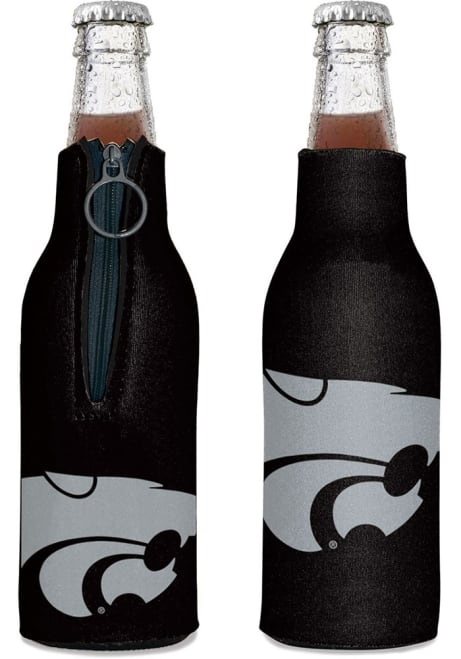 Black K-State Wildcats 12oz Bottle Coolie