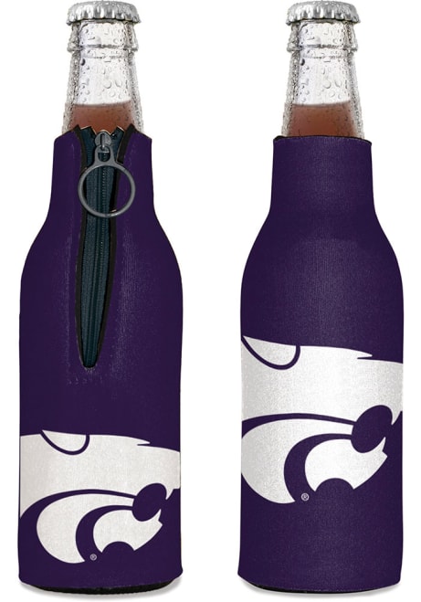 Purple K-State Wildcats 12oz 2-Sided Bottle Coolie