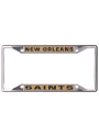 New Orleans Saints Metallic Inlaid License Frame
