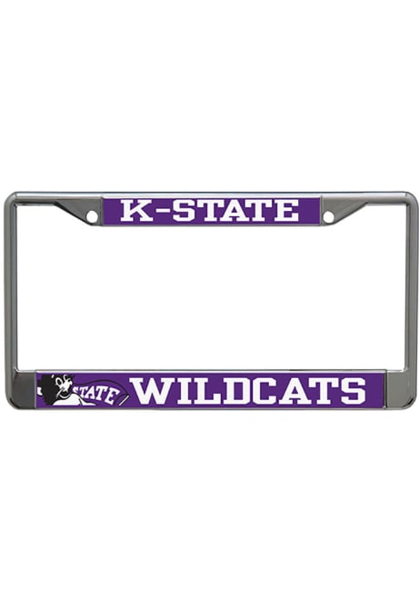 K-State Wildcats Purple  Metallic Printed License Frame