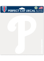 Philadelphia Phillies 8x8 White Primary Auto Decal - White