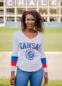 Rah Rah Kansas Jayhawks Womens Colorblock Thermal LS Tee