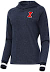 Main image for Womens Illinois Fighting Illini Navy Blue Antigua Trek Hooded Sweatshirt
