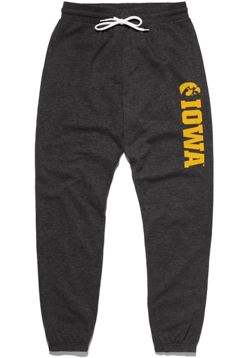 Charlie Hustle Iowa Hawkeyes PE Bottoms Fashion Sweatpants - Black