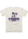 K-State Wildcats Charlie Hustle Heritage Script Fashion T Shirt - White