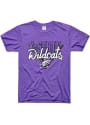 K-State Wildcats Charlie Hustle 90s Throwback Fashion T Shirt - Purple