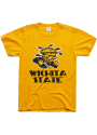 Wichita State Shockers Charlie Hustle Tradition Fashion T Shirt - Gold
