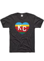 Sporting Kansas City Charlie Hustle Vintage Heart Fashion T Shirt - Charcoal