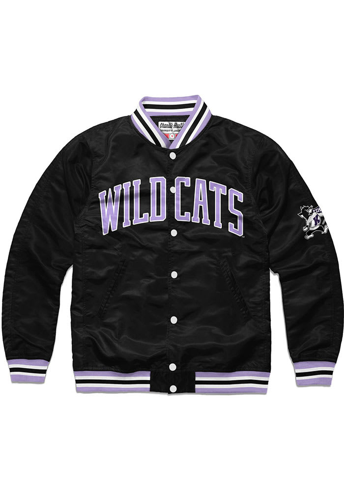 Charlie Hustle Mens BLACK K-State Wildcats Varsity - 57340266