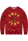 Main image for Charlie Hustle Iowa State Cyclones Mens Cardinal Ames Long Sleeve Fashion Sweatshirt