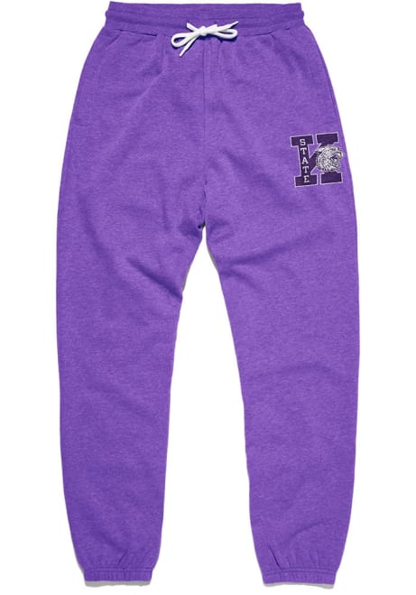 Mens K-State Wildcats Purple Charlie Hustle Wabash Sweatpants