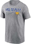 Main image for Pitt Panthers Grey Nike Hail To Pitt Wordmark Short Sleeve T Shirt