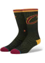 Stance Cleveland Cavaliers Mens Black NBA Arena Collection Crew Socks