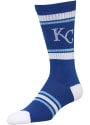 Kansas City Royals Mens Blue Stripe Crew Socks