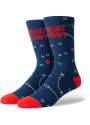 Stance Detroit Pistons Mens Navy Blue Playbook Dress Socks