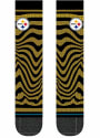 Pittsburgh Steelers Stance Dash Crew Socks - Yellow