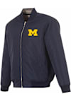 Main image for Mens Navy Blue Michigan Wolverines Reversible Primary Logo Medium Weight Jacket