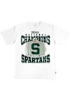 Main image for Michigan State Spartans White SLAM Basketball Deep Cuts Heavyweight Short Sleeve Fashion T Shirt