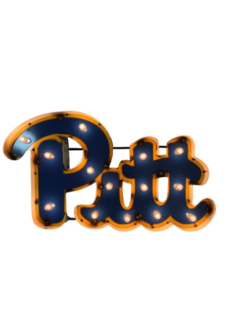 Blue Pitt Panthers Lit Marquee Sign